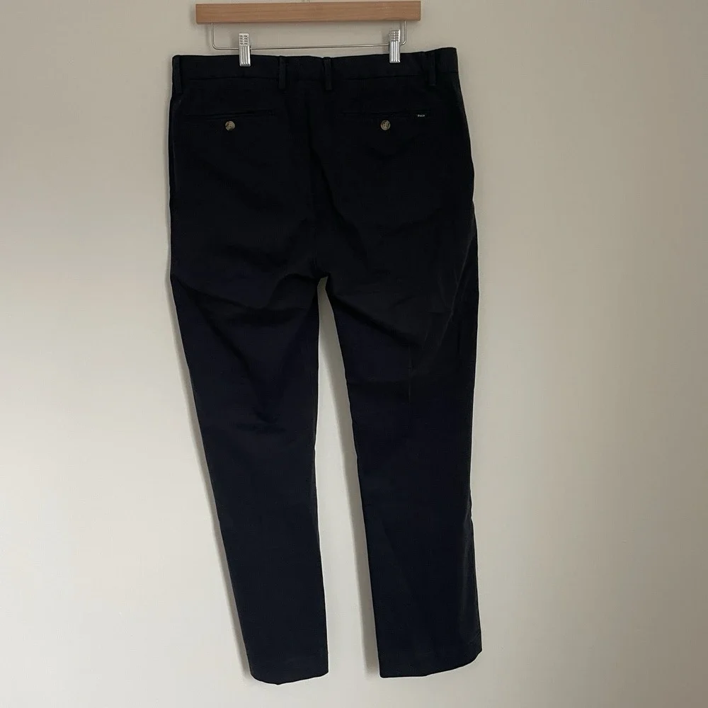 Polo Ralph Lauren Men Classic‎ Fit Chino Pants Navy Blue Size 35x32 100% Cotton